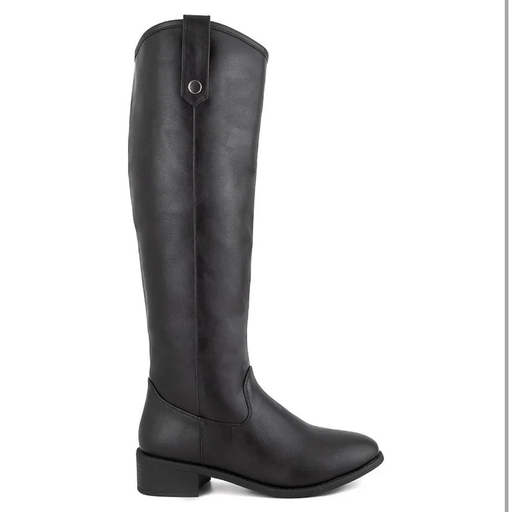 LONDON FOG Womens Irie Riding Boot Size 9.5 Wide NEW #K291